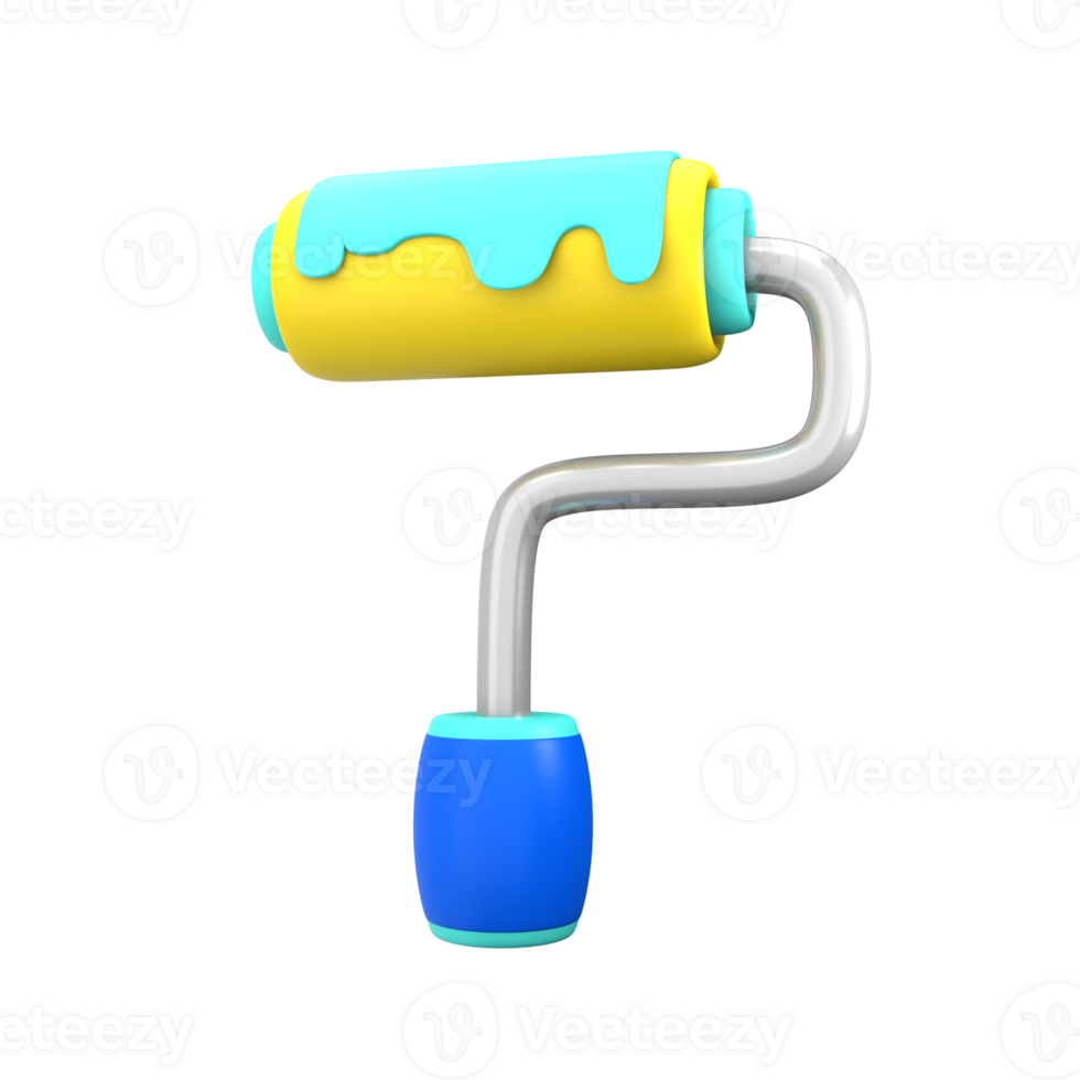 Paint Roller 3D Icon png