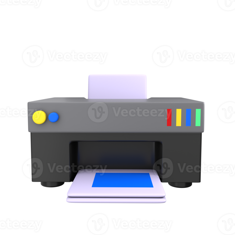 Printing Machine 3D Icon png