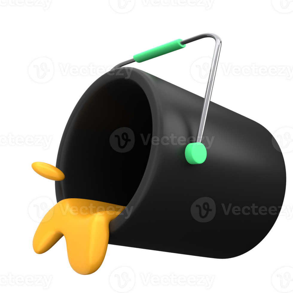 Paint Bucket 3D Icon png