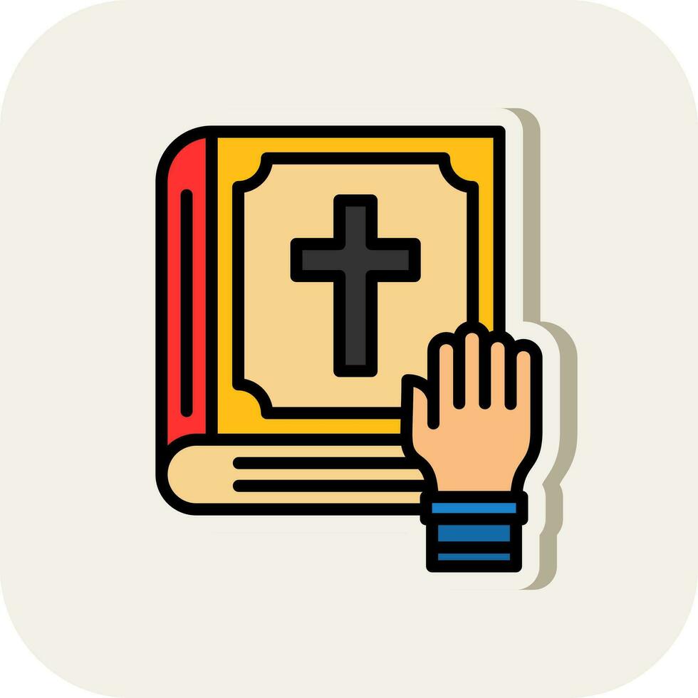 Oath Vector Icon Design