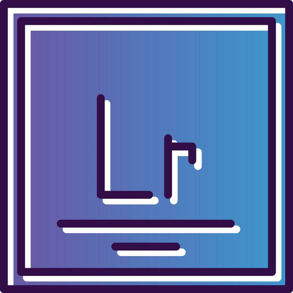 Lawrencium Vector Icon Design