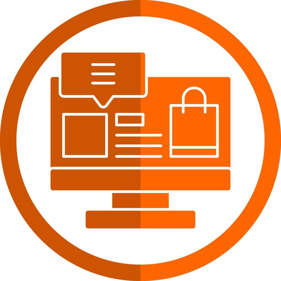 Online shopping Vector Icon Design