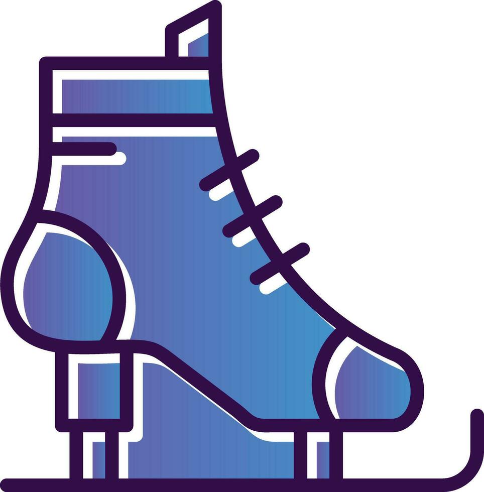 Ice skates Vector Icon Design