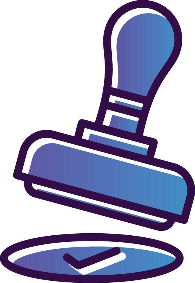 Stamping Vector Icon Design
