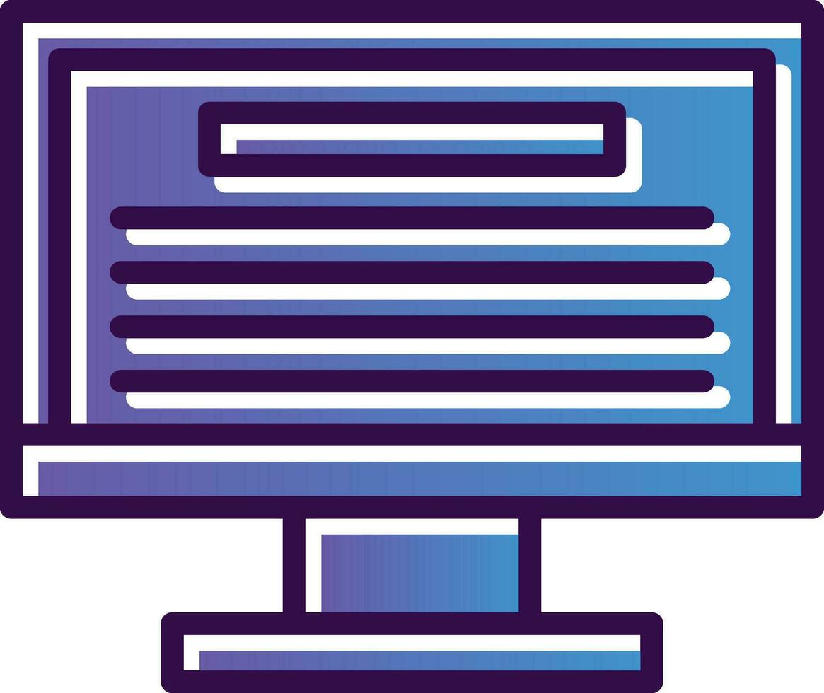 Monitor Vector Icon Design