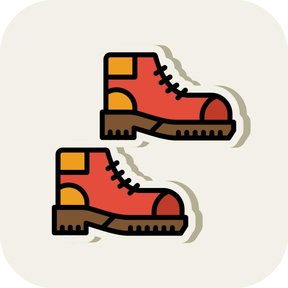 diseño de icono de vector de botas