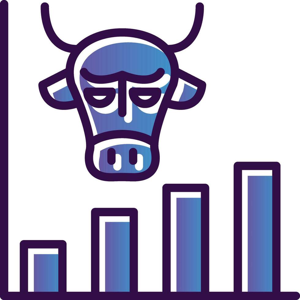 Bull market Vector Icon Design