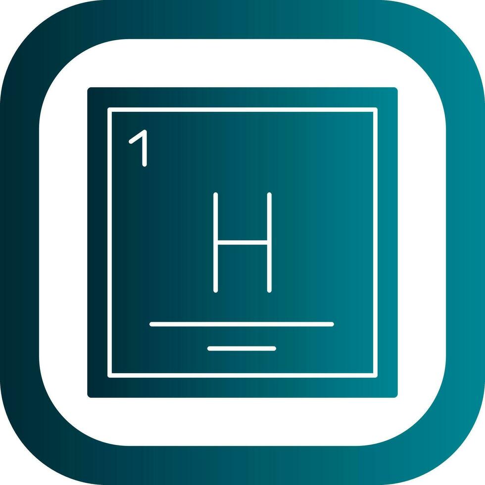 Hydrogen Vector Icon Design