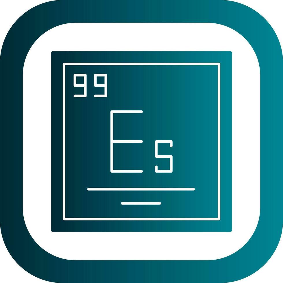 Einsteinium Vector Icon Design