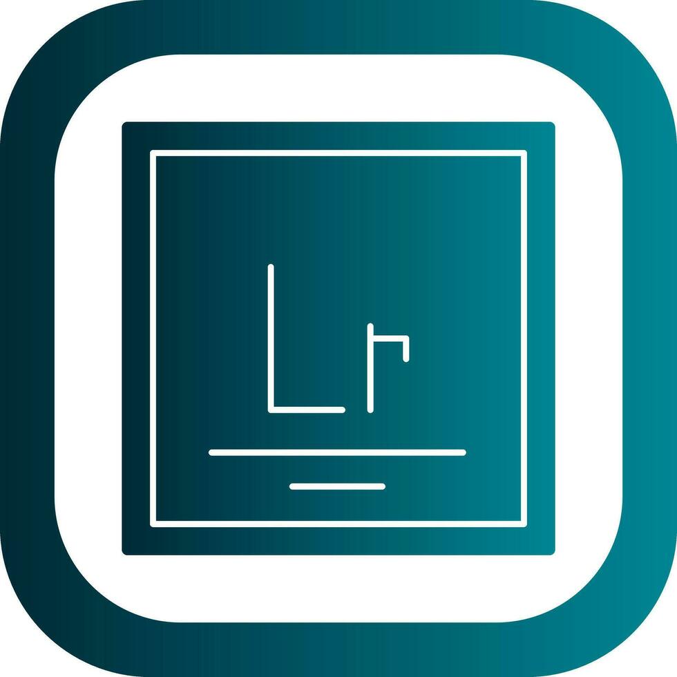 Lawrencium Vector Icon Design