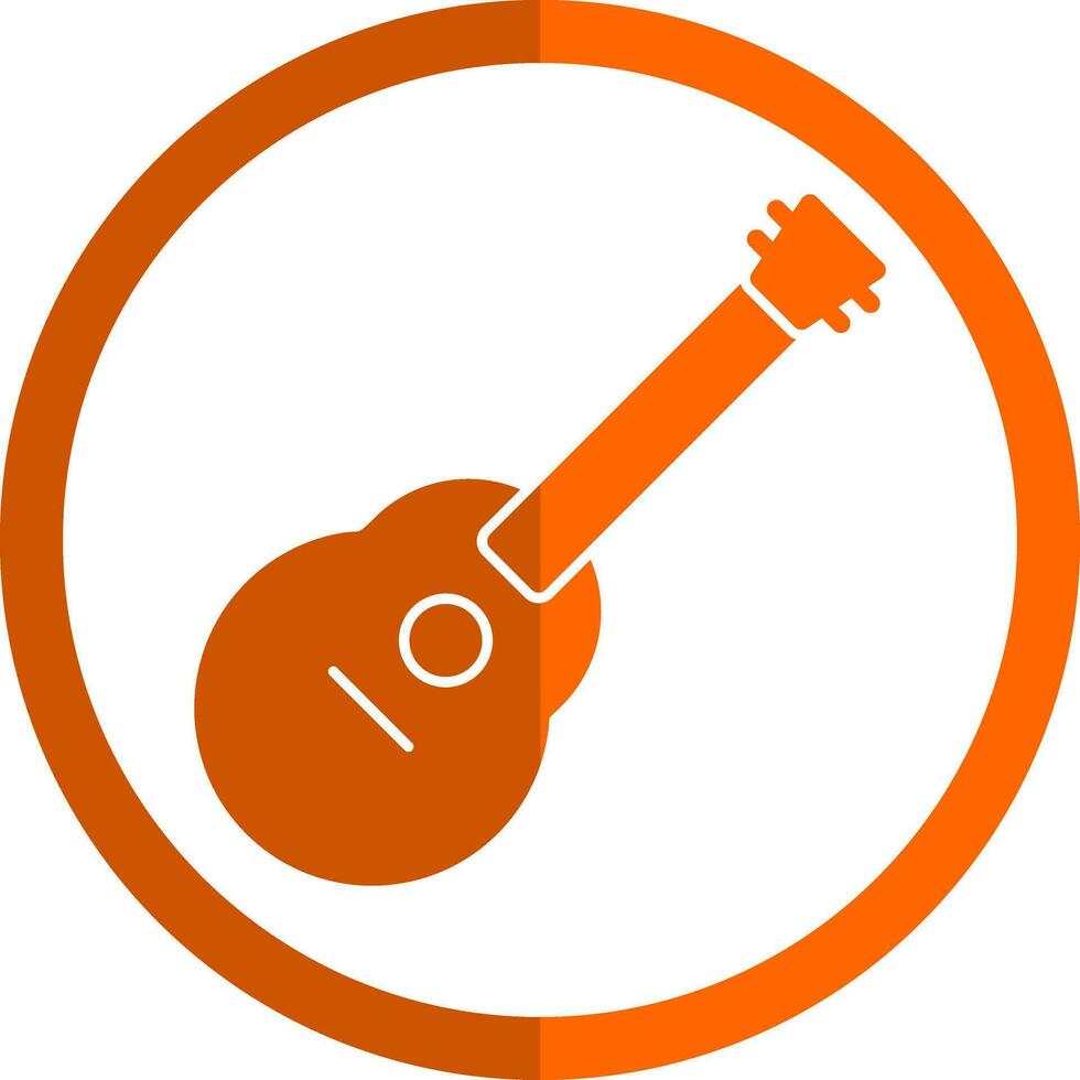 Acoustic guitar Vector Icon Design