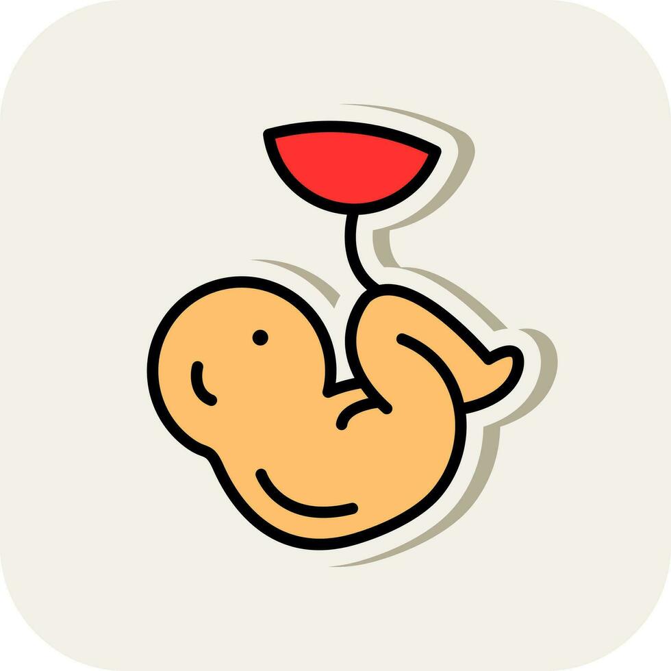 Fetus Vector Icon Design