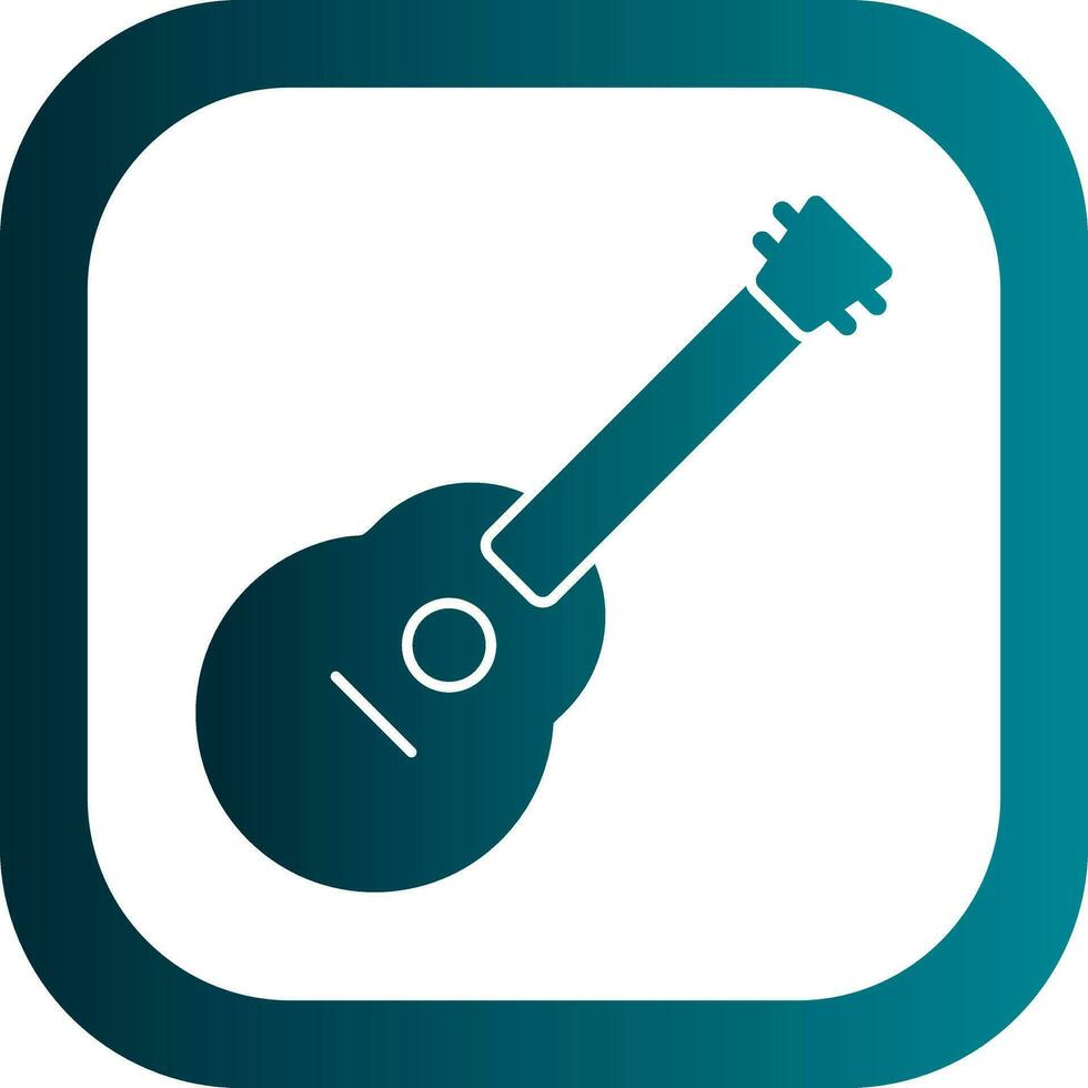 Acoustic guitar Vector Icon Design