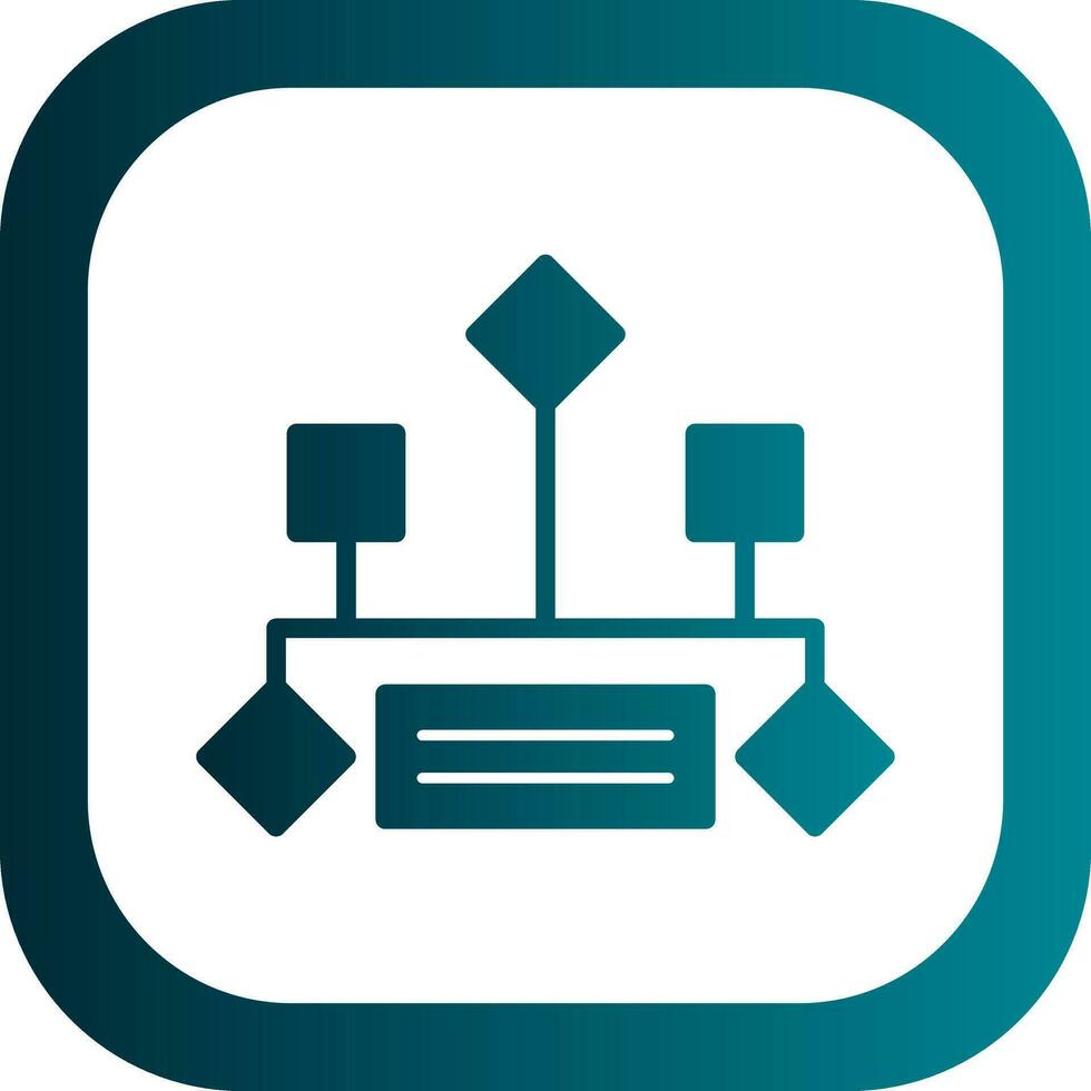 Hierarchical structure Vector Icon Design