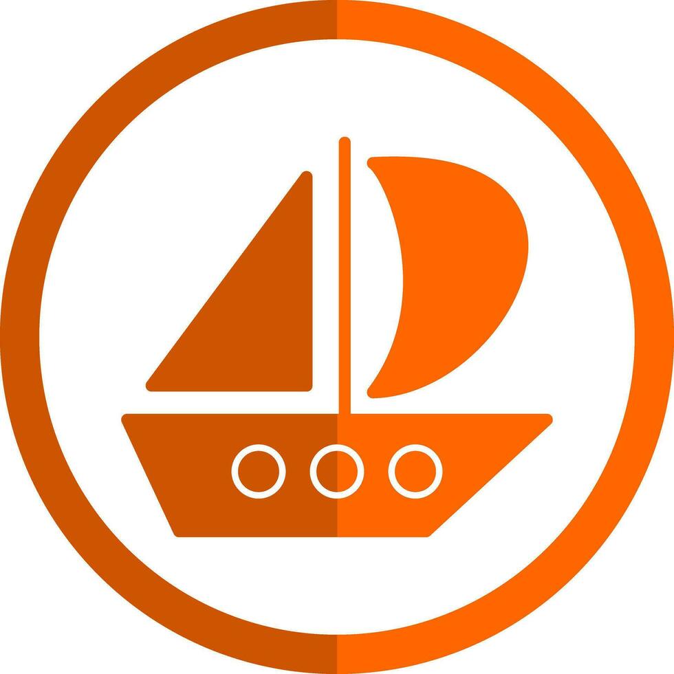 Catamaran Vector Icon Design