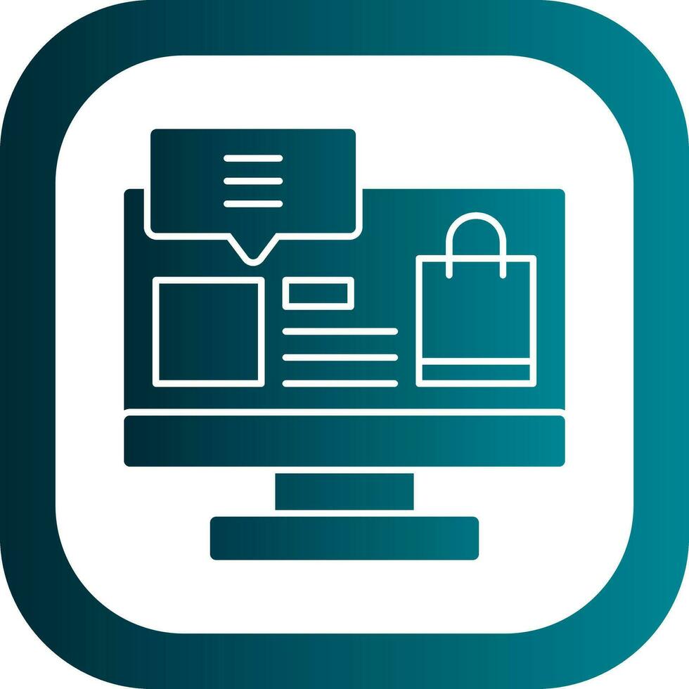 Online shopping Vector Icon Design