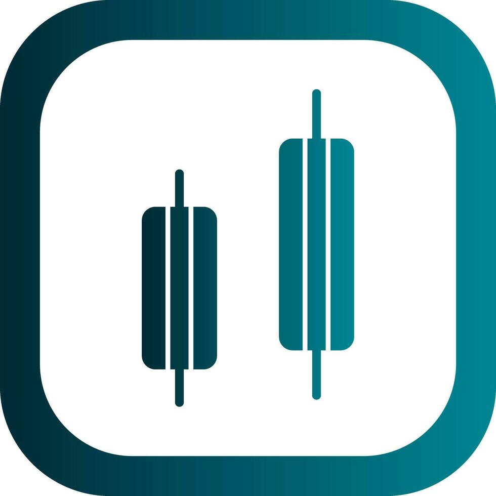 Bearish engulfing Vector Icon Design