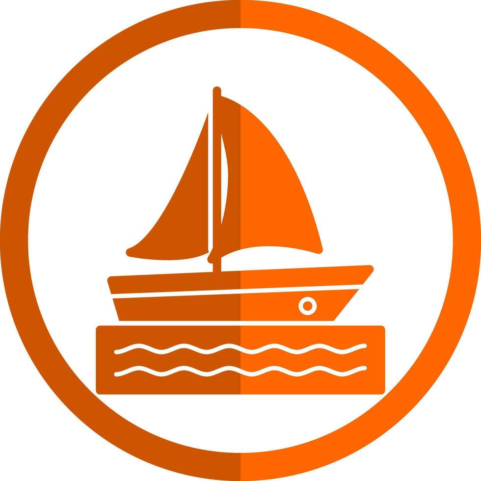 Catamaran Vector Icon Design