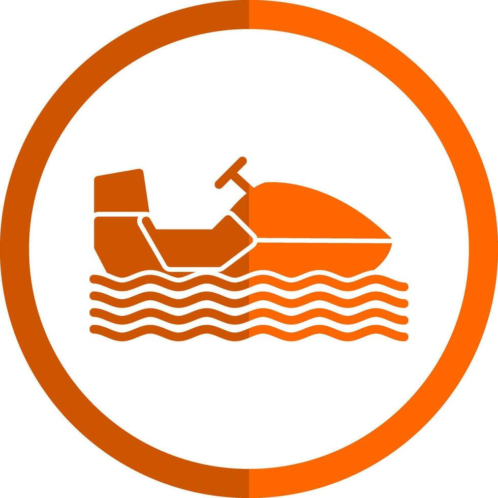 Snowmobile Vector Icon Design