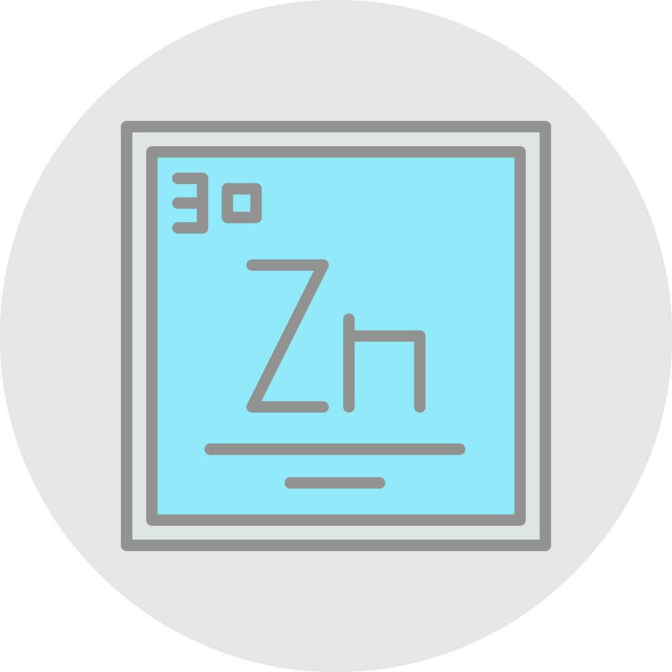 zinc vector icono diseño