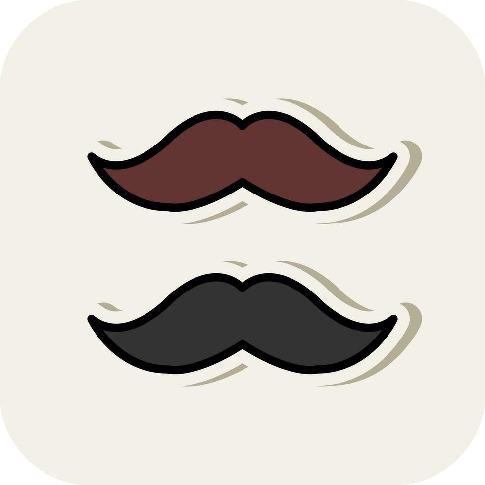 Moustache Vector Icon Design