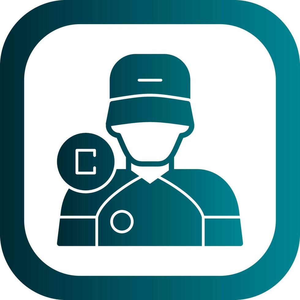 Captain Vector Icon Design