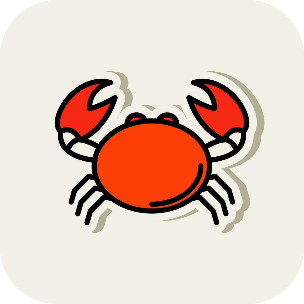 Crab Vector Icon Design