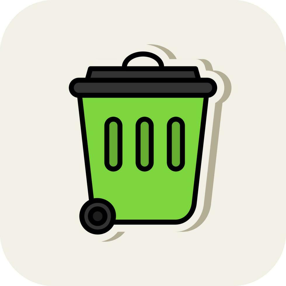 diseño de icono de vector de papelera de reciclaje