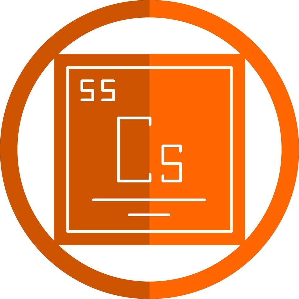 Caesium Vector Icon Design