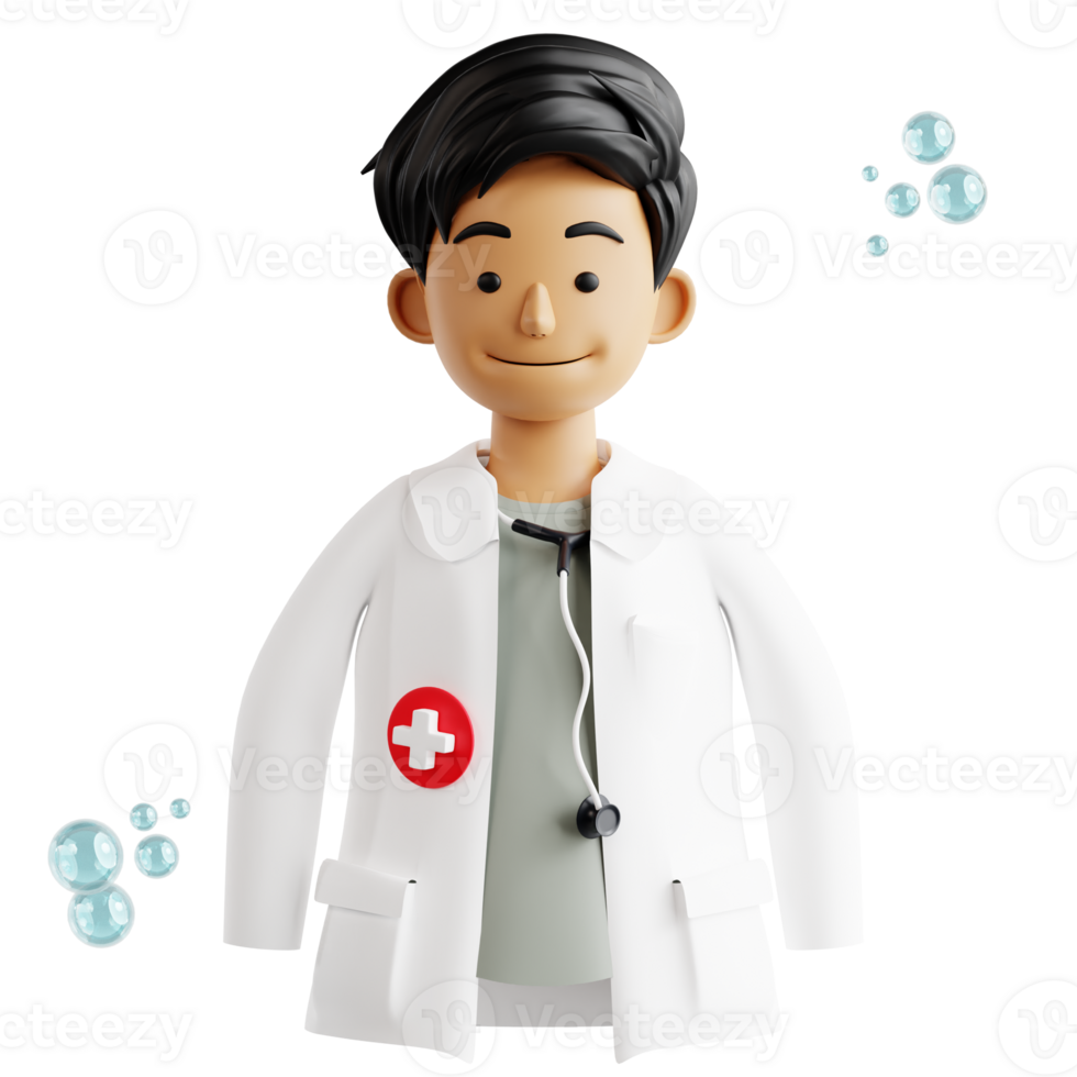 medico personaggio uomo 3d medico e assistenza sanitaria icona png