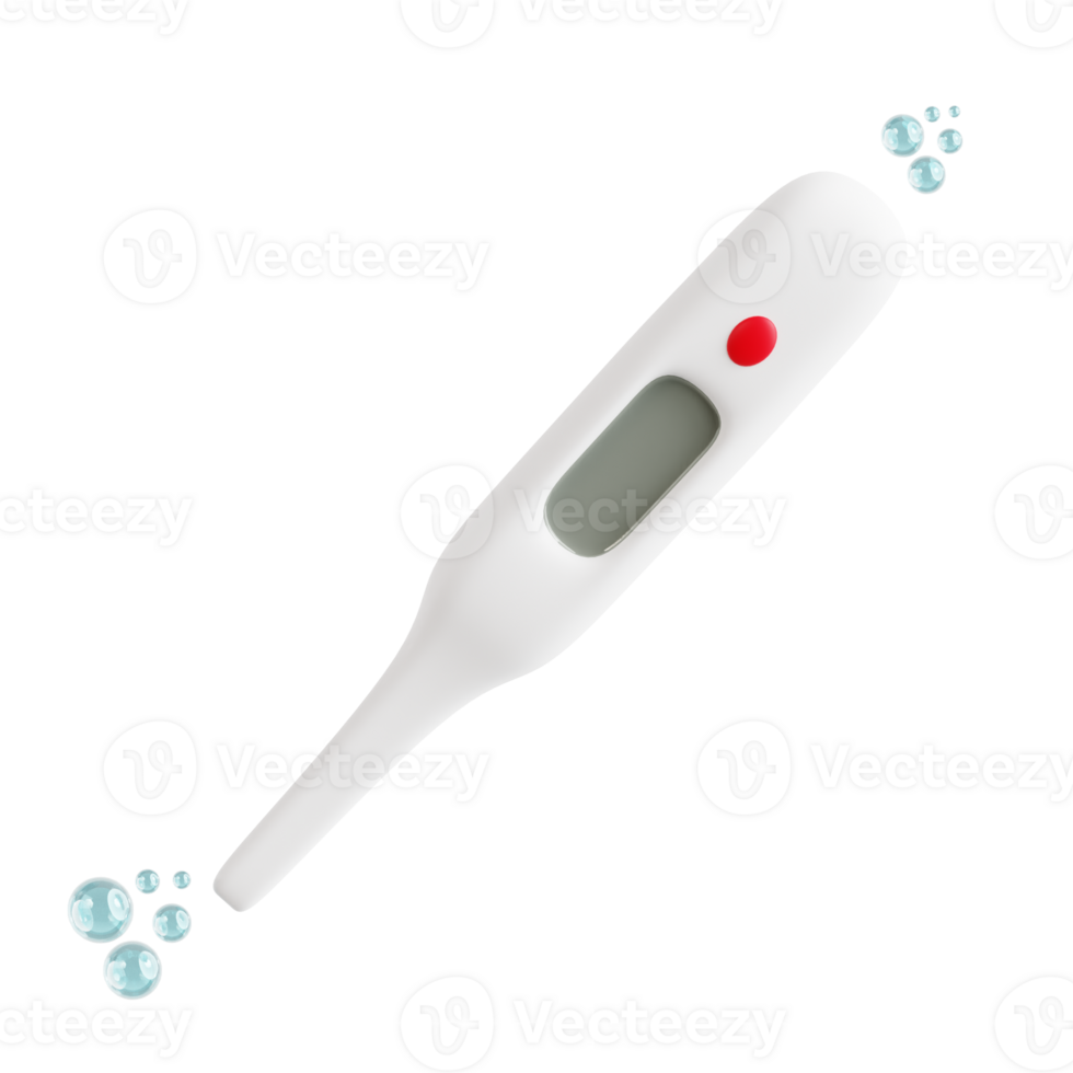 Thermometer 3d medical and healthcare icon png