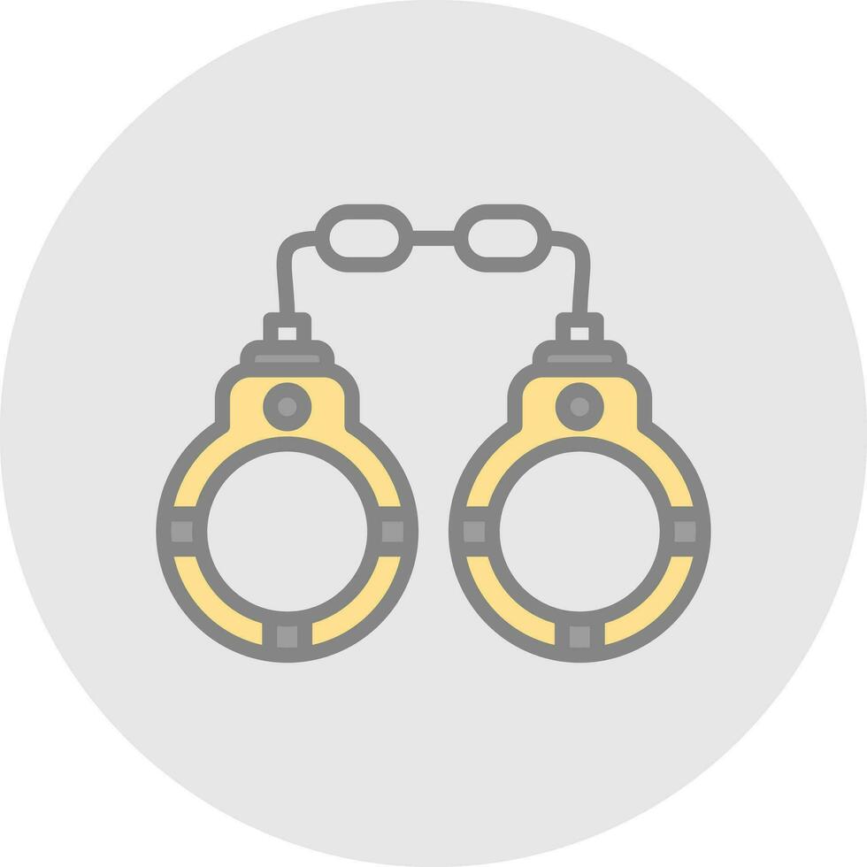Handcuffs Vector Icon Design