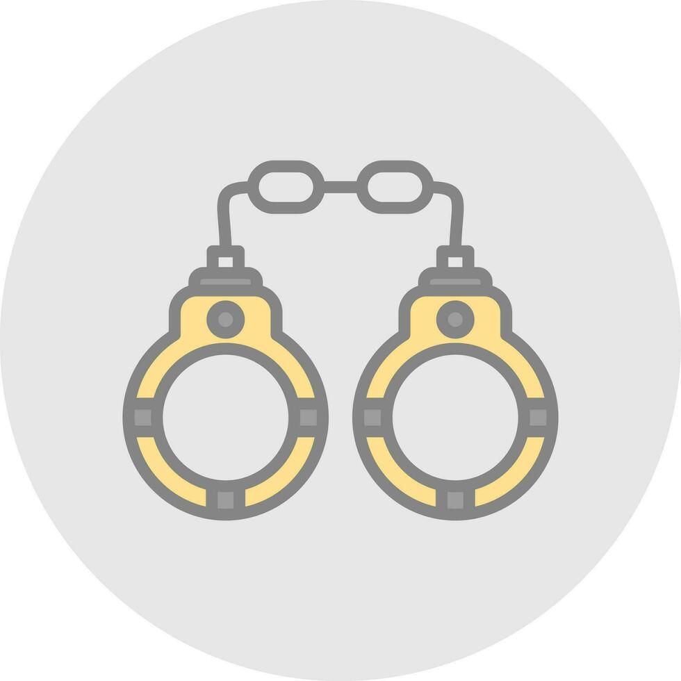 Handcuffs Vector Icon Design