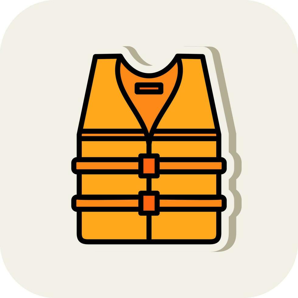 diseño de icono de vector de chaleco salvavidas
