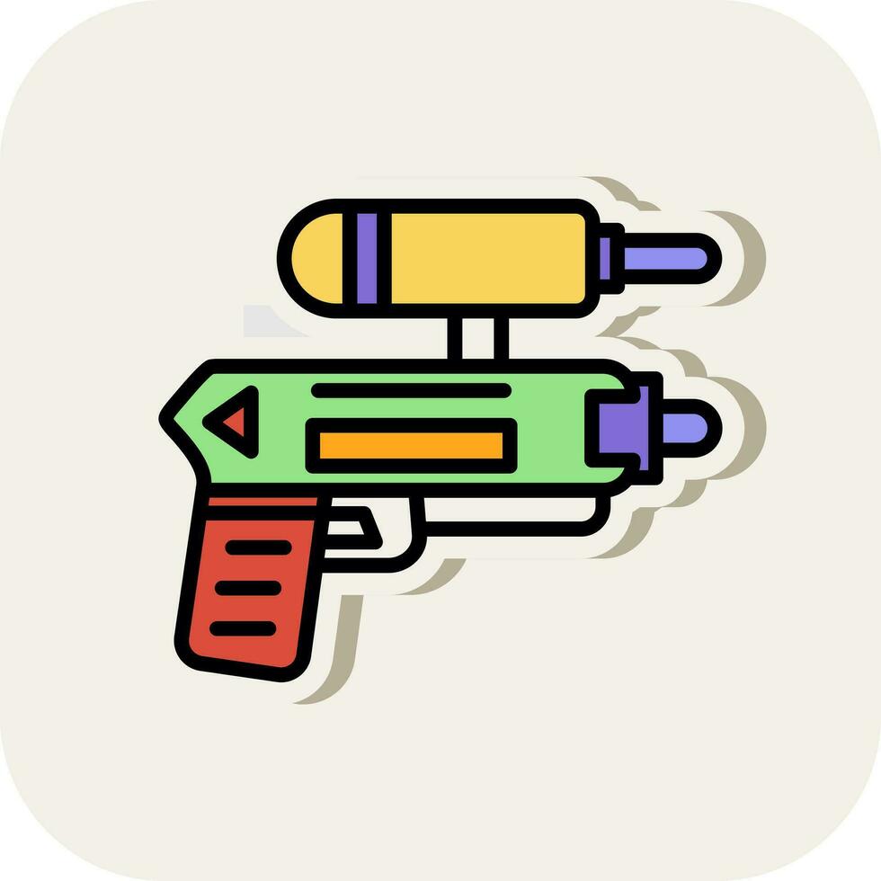 Water gun Vector Icon Design