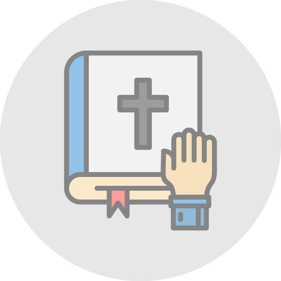 Oath Vector Icon Design