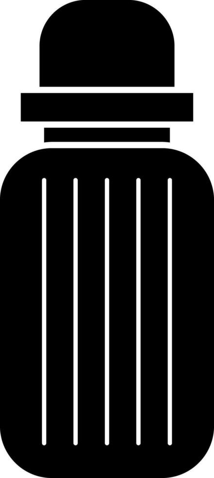 black and white illustration of shaker icon. vector