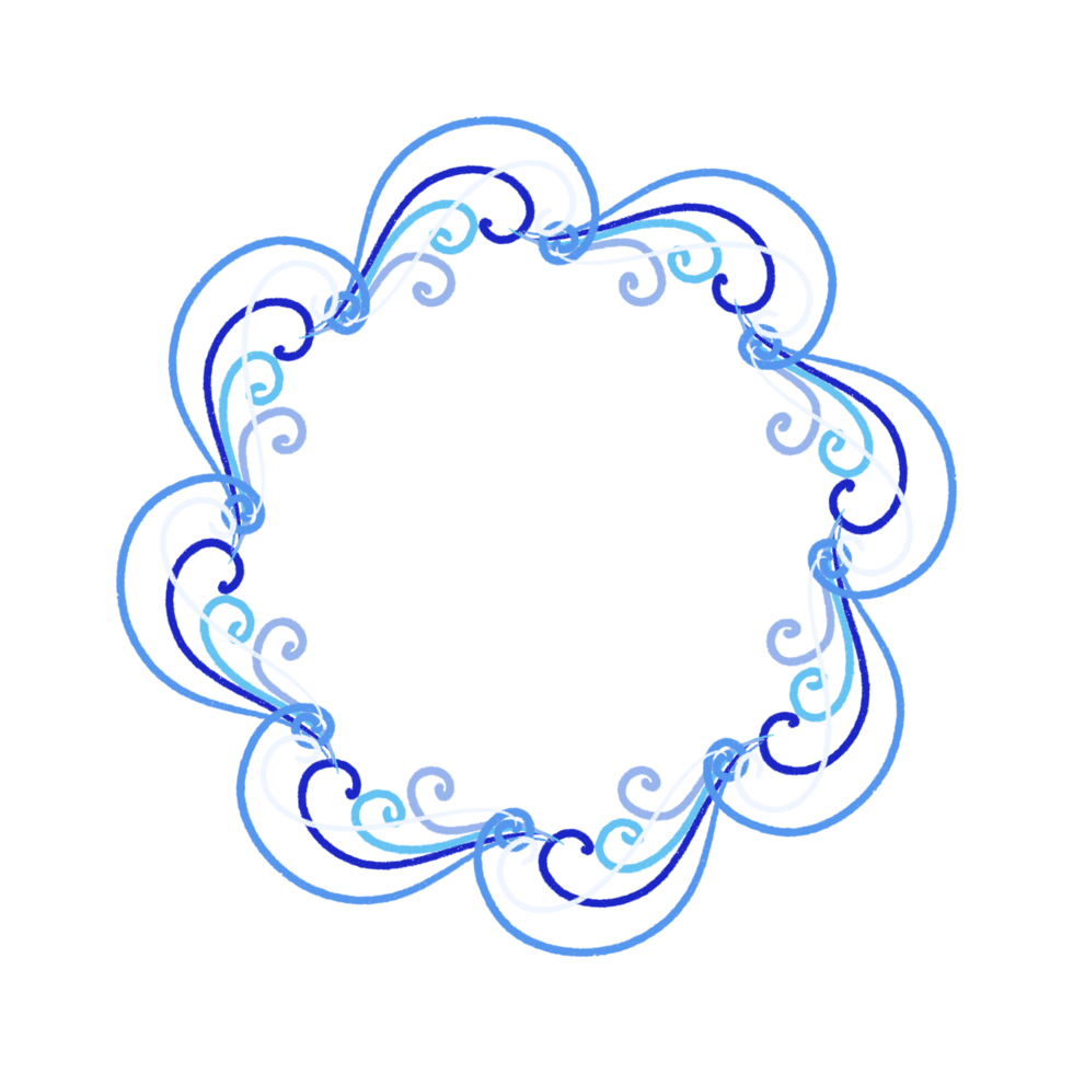 Round floral frame for your design.Floral frame wreaths for wedding invitations png