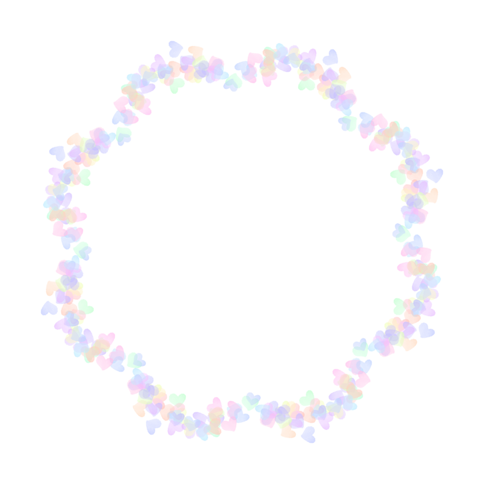 Round floral frame for your design.Floral frame wreaths for wedding invitations png