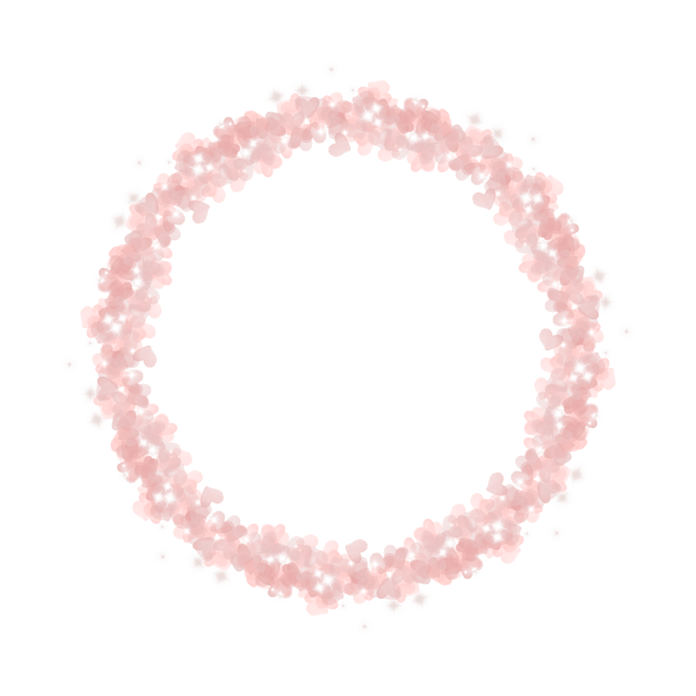 Round floral frame for your design.Floral frame wreaths for wedding invitations png