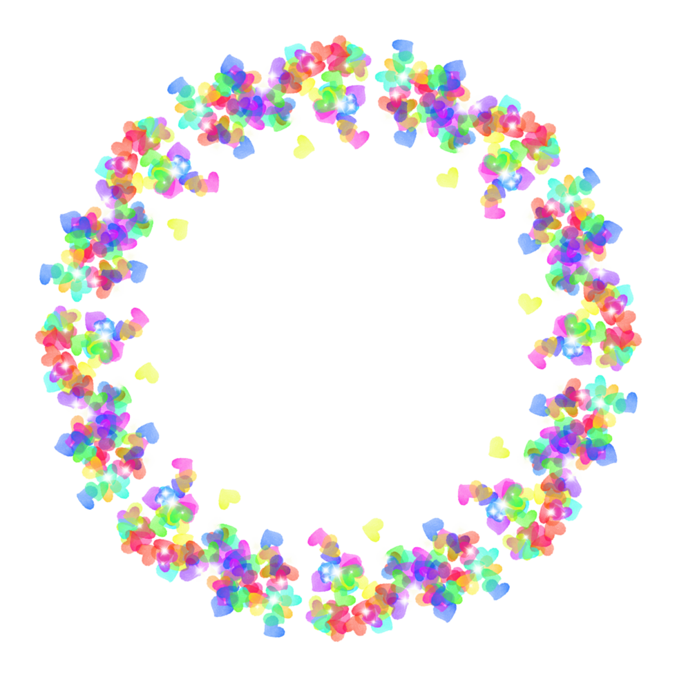 Round floral frame for your design.Floral frame wreaths for wedding invitations png