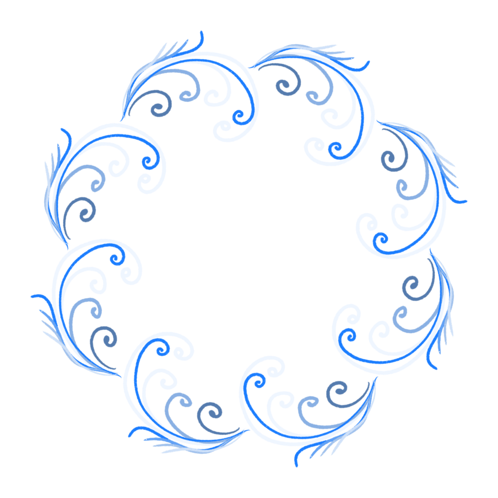 Round floral frame for your design.Floral frame wreaths for wedding invitations png