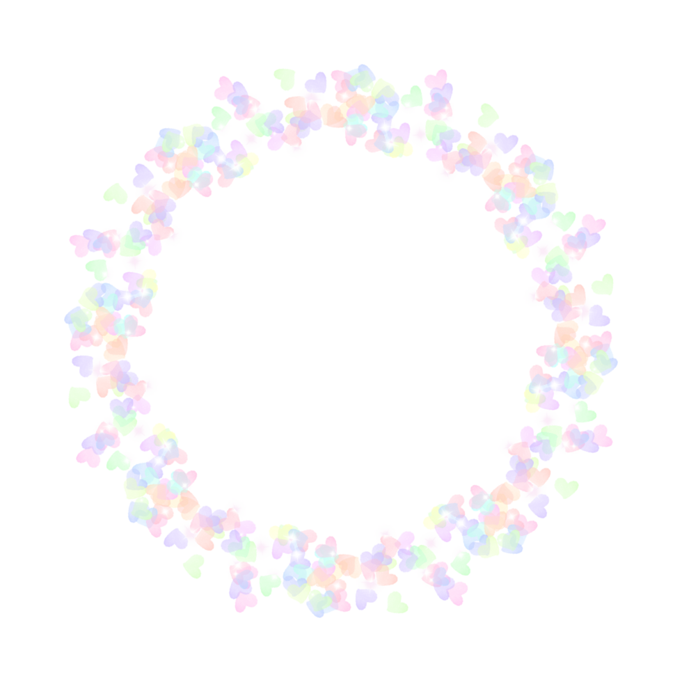 Round floral frame for your design.Floral frame wreaths for wedding invitations png