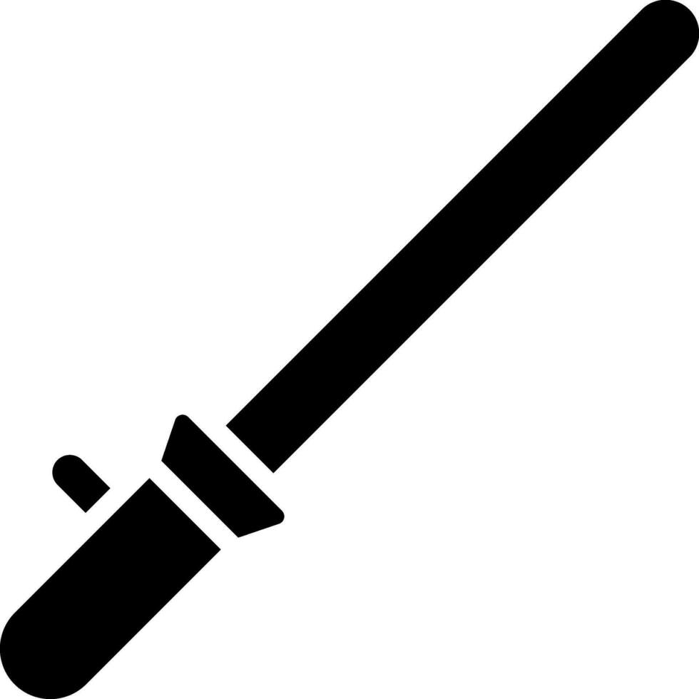 Black and White illustration of ar wand icon. vector