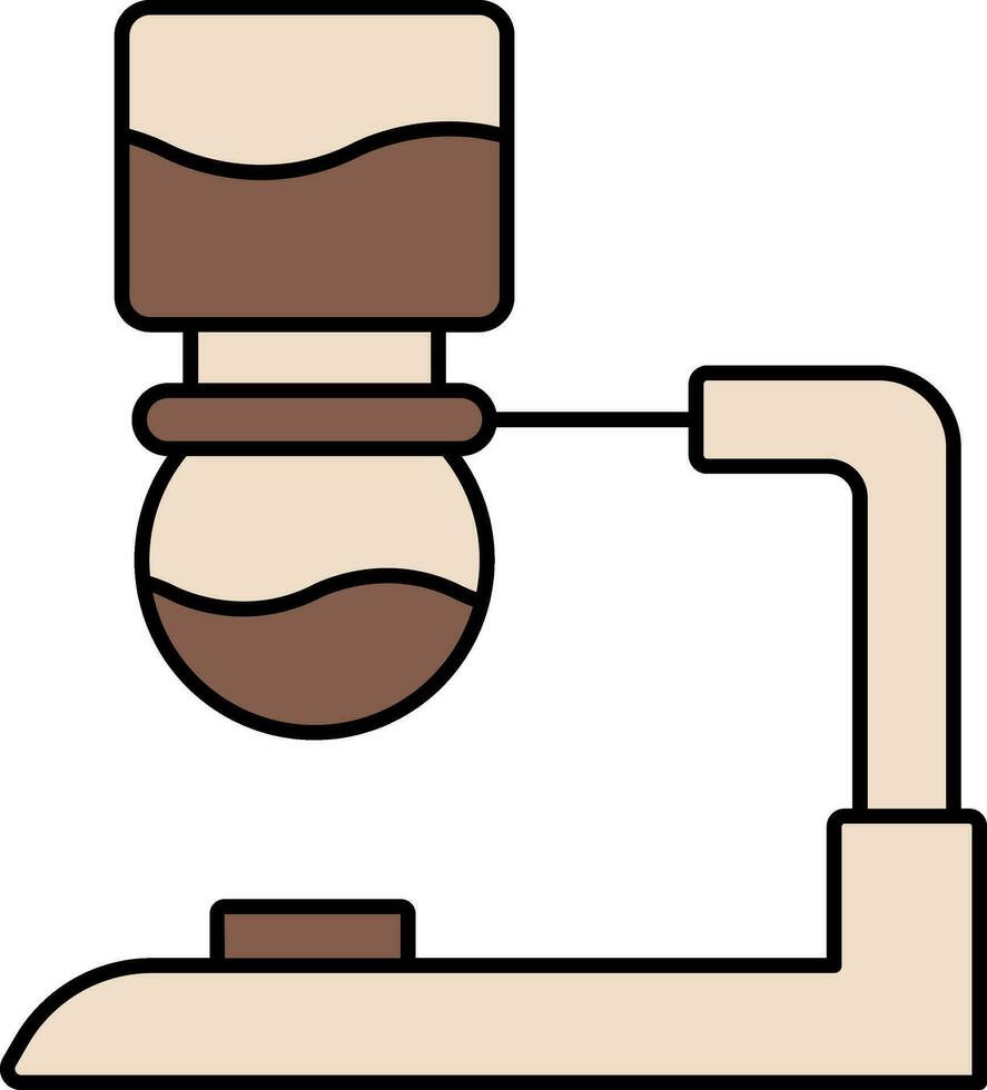 café fabricante icono en marrón color. vector