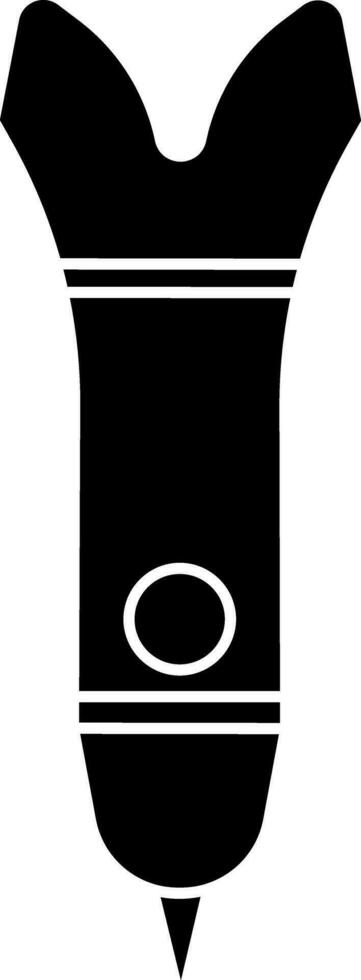 Illustration of dos attack glyph icon. vector