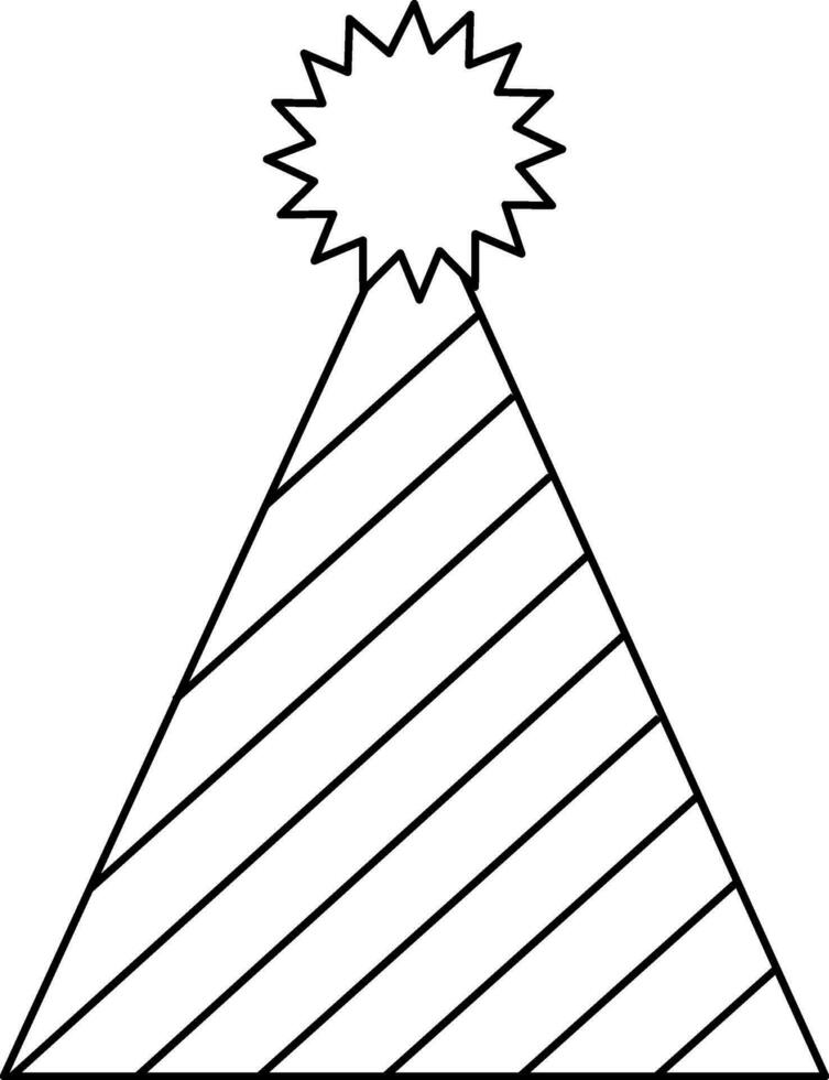 Party Hat sign or symbol. vector