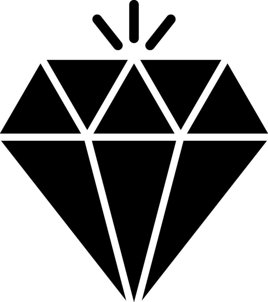 Vector illustration of diamond.