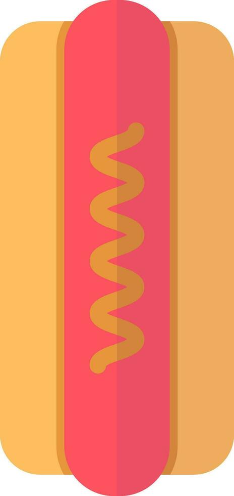 Vector illustration of hot dog icon.