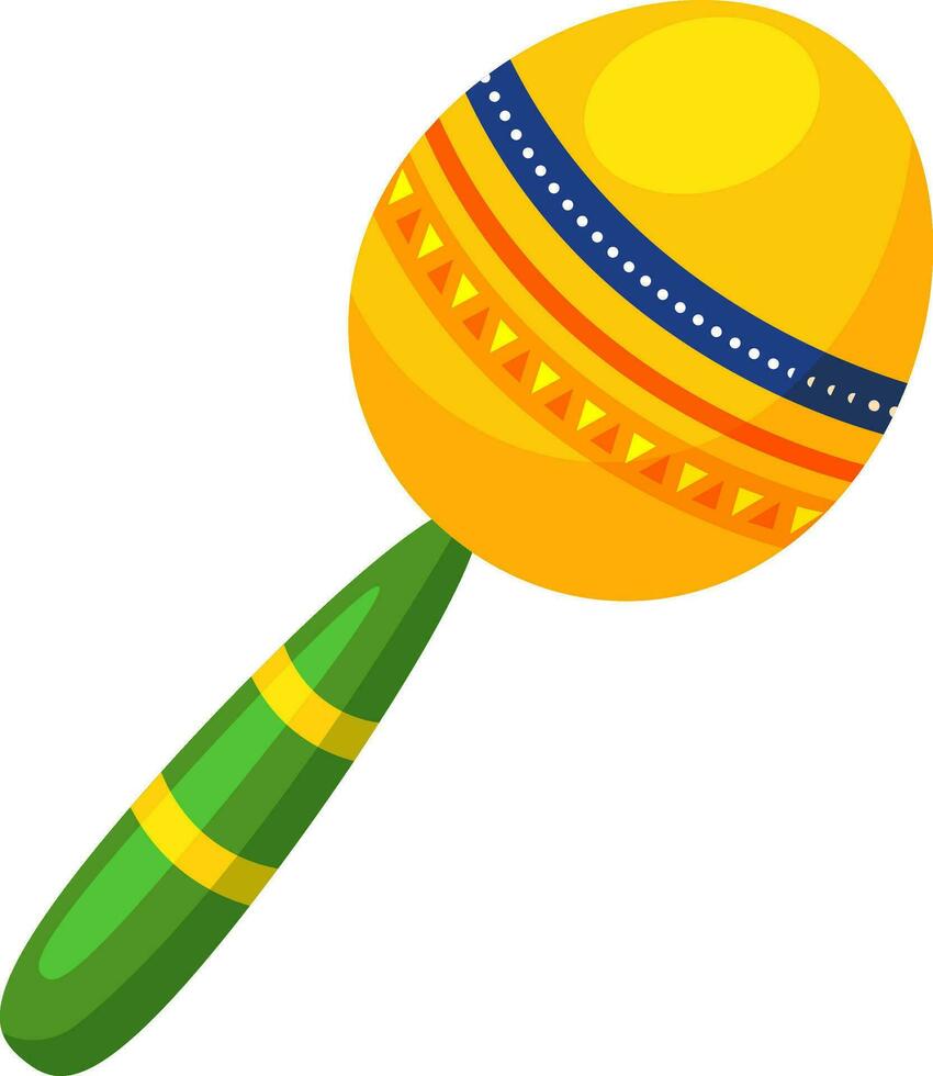 Pair of maracas element for Carnival Festival. vector